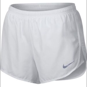 White Nike Running Shorts